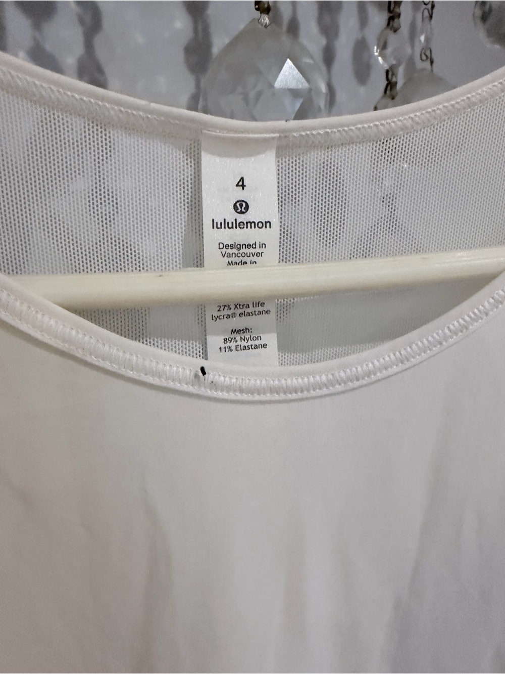 lululemon athletica White Racerback Tank Top H10 - Picture 2 of 5